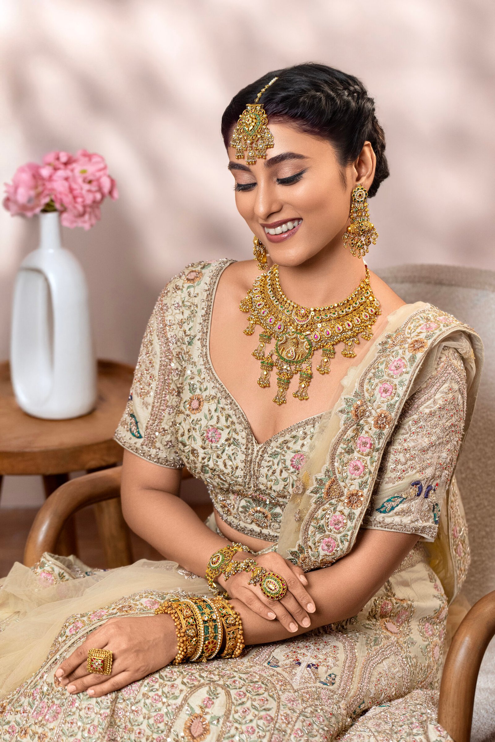 Bridal jewellery look for wedding ceremony