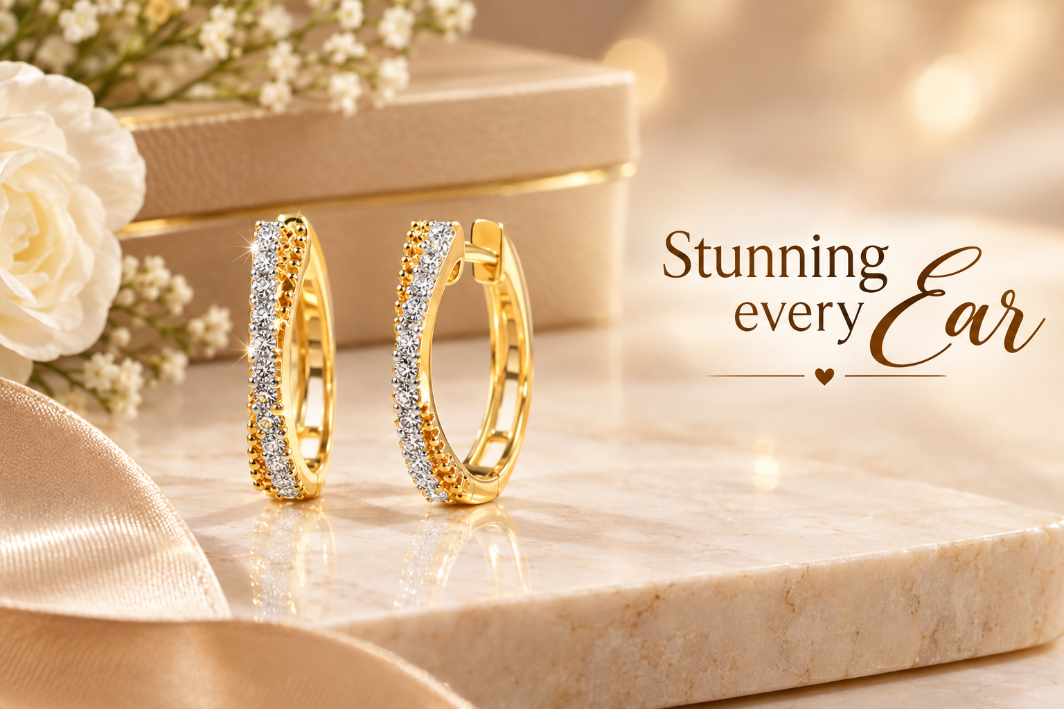 Modern bridal earrings