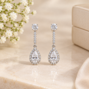 Elegant Diamond Drop Earrings