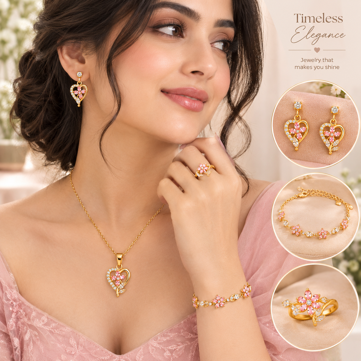Elegant jewellery for engagement ceremony